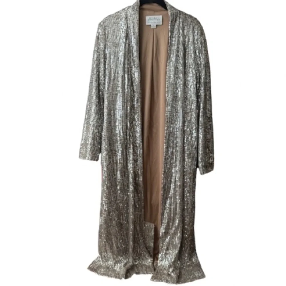 Anthropologie Mare Mare Sequin Duster Jacket | Size Small - Picture 3 of 6